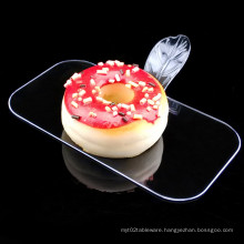 PP/PS Plastic Disk Disposable Saucer Rectangular Cake Shovel